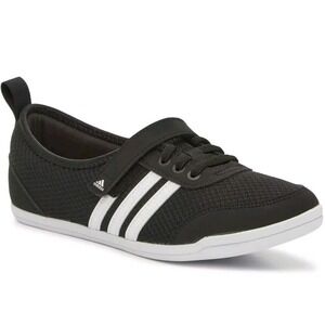 Adidas Diona 2.0 Women's 11 Sneakers Shoes Slip On Black White Stripes Walking